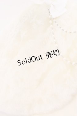 画像2: BABY,THE STARS SHINE BRIGHT / BABYロゴジャガードうさみみファーケープ  アイボリー O-26-02-16-111-BA-JA-OW-OS