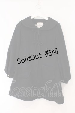 画像1: mille fille closet by LODISPOTTO / リボンビジューコート  クロ O-26-02-16-114-LO-CO-IG-ZTC051