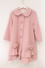 Leur Getter / フレアフリルコート  ピンク O-26-02-16-115-LU-CO-IG-OS