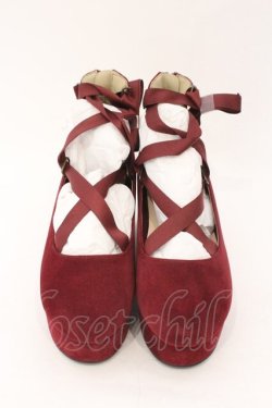 画像2: axes femme / 厚底レースアップシューズ L ワイン O-26-02-16-015-AX-SH-OW-OS