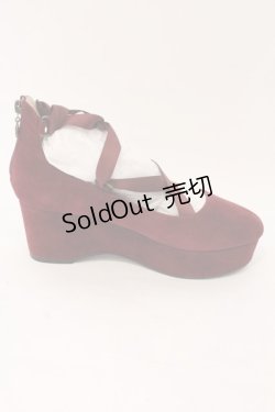 画像5: axes femme / 厚底レースアップシューズ L ワイン O-26-02-16-015-AX-SH-OW-OS