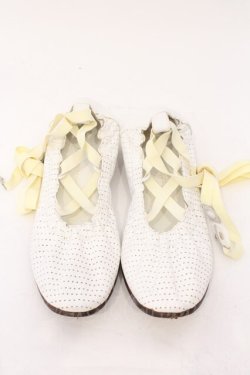 画像1: Jane Marple Dans Le Salon / バレエシューズ L シロ O-26-02-16-016-JM-SH-OW-OS