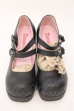 画像2: Demonia / Gothika-09　パンプス つま先~かかと約22cm ブラック O-26-02-16-017-PU-SH-OW-OS