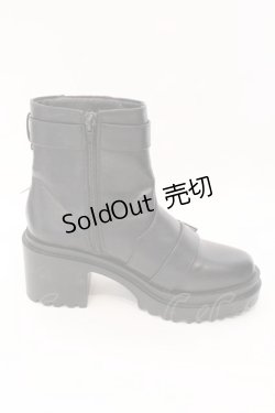 画像5: NIBBLE POISON / クロスチャームショートブーツ M クロ O-26-02-16-018-0-SH-OW-ZTK014