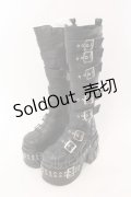 YOSUKE / 【直営ショップ限定】厚底ロングブーツ M ブラック O-26-02-16-020-PU-SH-IG-OS