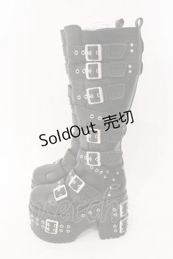 画像3: YOSUKE / 【直営ショップ限定】厚底ロングブーツ M ブラック O-26-02-16-020-PU-SH-IG-OS