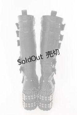 画像5: YOSUKE / 【直営ショップ限定】厚底ロングブーツ M ブラック O-26-02-16-020-PU-SH-IG-OS