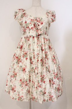 画像1: Victorian maiden / ロココブーケブラウスワンピース  ピンク O-26-02-16-024-CL-OP-OW-OS