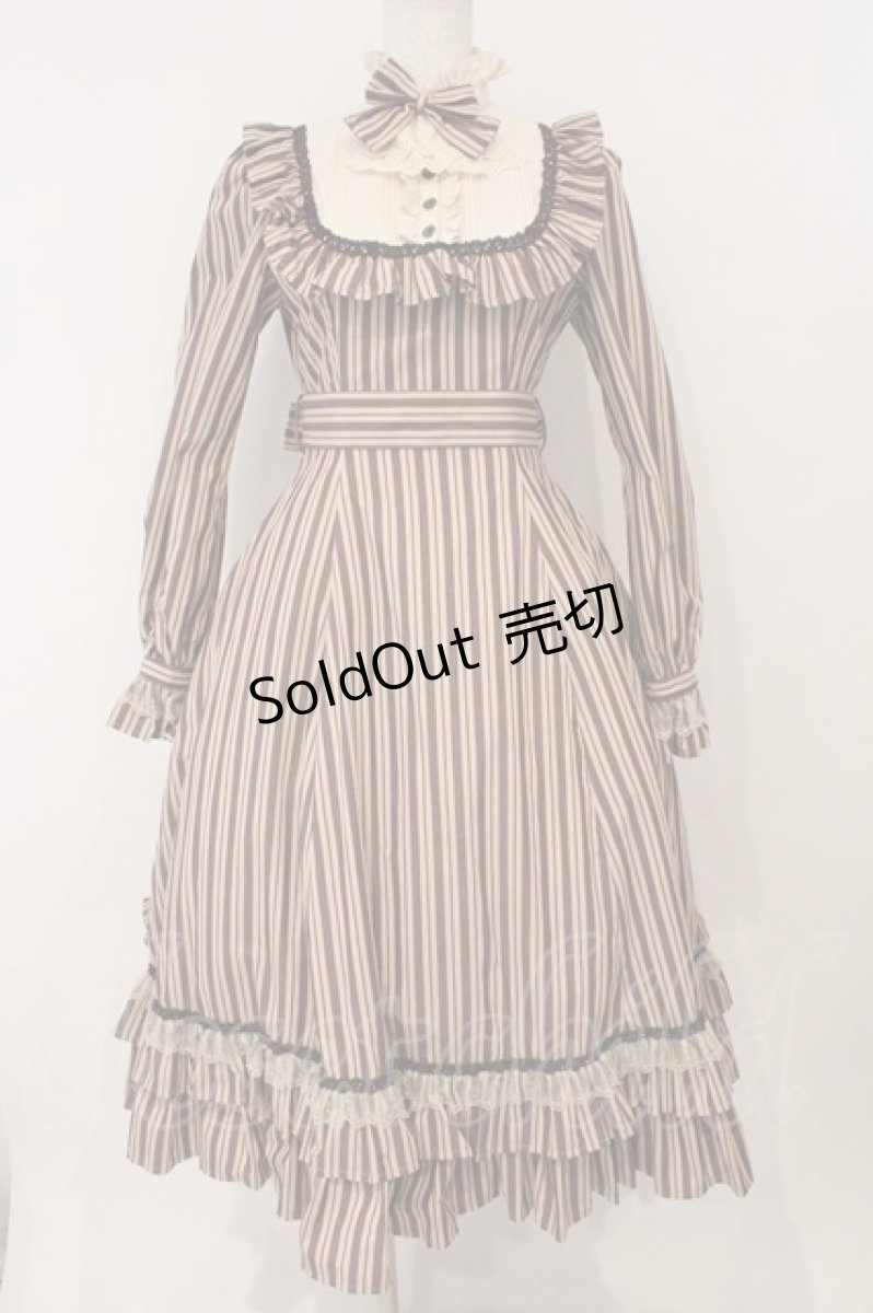 画像1: Victorian maiden / クラシカルドールロングドレス  シナモン×ボルドー O-26-02-16-025-CL-OP-OW-OS (1)