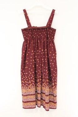 画像2: axes femme / 小花柄2WAYスカート M ワイン O-26-02-17-030-AX-SK-IG-OS