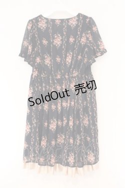 画像2: axes femme / ローズ縦ラインワンピース M ネイビー O-26-02-17-031-AX-OP-IG-OS