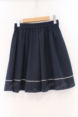 画像2: axes femme POETIQUE / スカラップミニスカート M ネイビー O-26-02-17-032-AX-SK-IG-OS