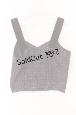 画像2: axes femme / HOUSEofTARTANコラボビスチェ M ブルーチェック O-26-02-17-034-AX-TO-IG-OS