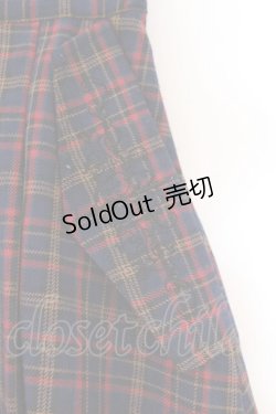 画像2: axes femme / HOUSEofTARTANコラボ/タータンチェックスカート M ブルーチェック O-26-02-17-035-AX-SK-IG-OS