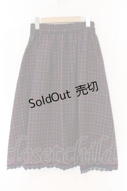 画像3: axes femme / HOUSEofTARTANコラボ/タータンチェックスカート M ブルーチェック O-26-02-17-035-AX-SK-IG-OS