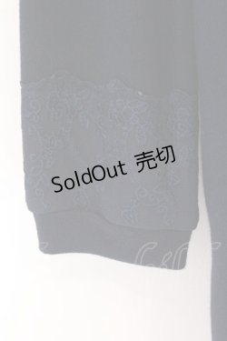 画像2: axes femme / フード付き裏毛カーディガン  ネイビー×グレー O-26-02-17-037-AX-TO-IG-OS