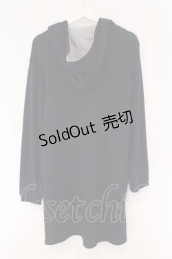 画像3: axes femme / フード付き裏毛カーディガン  ネイビー×グレー O-26-02-17-037-AX-TO-IG-OS