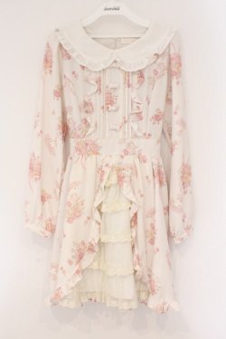 画像1: LIZ LISA / マイメロディ カシュクールワンピース  薄ピンク O-26-02-17-038-LO-OP-IG-OS