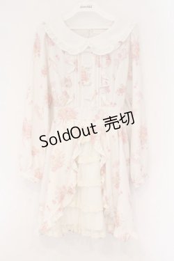 画像1: LIZ LISA / マイメロディ カシュクールワンピース  薄ピンク O-26-02-17-038-LO-OP-IG-OS