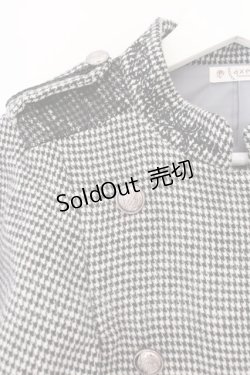 画像2: axes femme / ダブルボタンケープコート F クロ×シロ O-26-02-17-039-AX-CO-IG-ZTC047