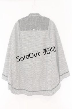 画像3: axes femme / ダブルボタンケープコート F クロ×シロ O-26-02-17-039-AX-CO-IG-ZTC047