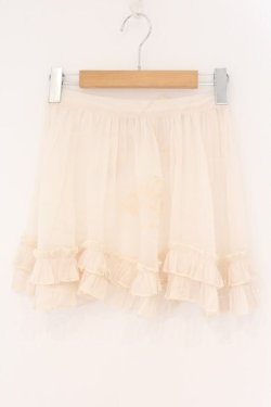 画像1: choker rabbit / 刺繍入りエプロン  生成り O-26-02-17-041-LO-SK-IG-OS