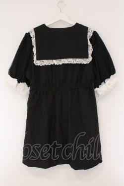 画像3: DearMyLove / キラキラビジューテーラードレースワンピース 5L クロ×シロ O-26-02-17-044-0-OP-IG-OS