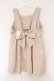 画像2: DearMyLove / バックリボンドレスミニジャンスカ 5L ベージュ O-26-02-17-045-0-OP-IG-OS (2)