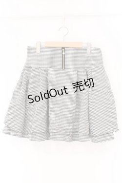 画像1: DearMyLove / Dollyシルエットスカート 5L ギンガム クロ×シロ O-26-02-17-047-0-SK-IG-OS