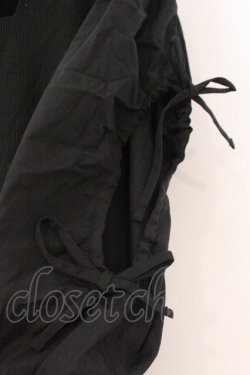 画像2: DearMyLove / ダブルリボンオープンパフ袖カットソー 5L クロ O-26-02-17-050-0-TO-IG-OS