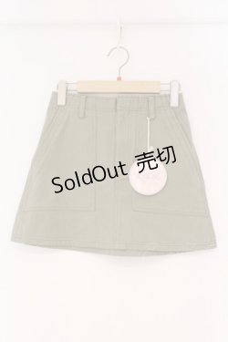 画像1: Katie / CASUALTIES mini skirt　スカート XS カーキグリーン O-26-02-17-054-LO-SK-IG-OS