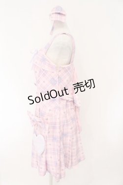画像5: Angelic Pretty / Sprinkle Heart TartanジャンパースカートSet  ピンク O-26-02-17-007-AP-OP-IG-OS