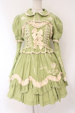 画像1: CRUCIS・南十字【海外ロリィタ】 / コットンジャンパースカート ボレロセット  グリーン O-26-02-17-009-LO-TO-IG-OS