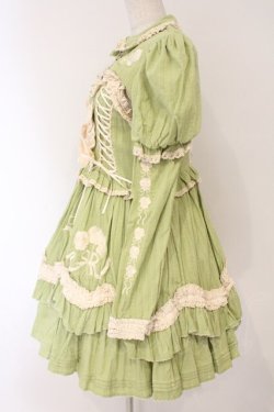 画像4: CRUCIS・南十字【海外ロリィタ】 / コットンジャンパースカート ボレロセット  グリーン O-26-02-17-009-LO-TO-IG-OS