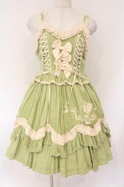 画像6: CRUCIS・南十字【海外ロリィタ】 / コットンジャンパースカート ボレロセット  グリーン O-26-02-17-009-LO-TO-IG-OS