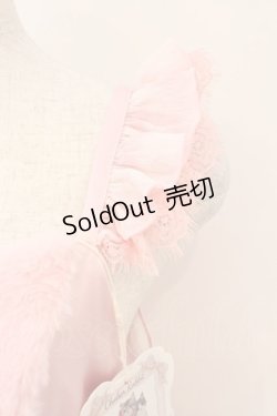 画像2: choker rabbit / The Tabby Catジャンパースカート  粉色のヒョウ猫柄 O-26-02-17-010-LO-OP-IG-OS