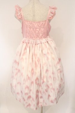 画像4: choker rabbit / The Tabby Catジャンパースカート  粉色のヒョウ猫柄 O-26-02-17-010-LO-OP-IG-OS