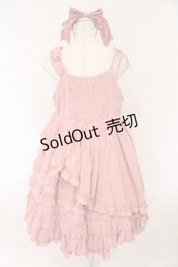 画像5: CRUCIS・南十字 / 猫刺繍ジャンパースカート カチューシャセット  ピンク O-26-02-17-011-LO-OP-IG-OS