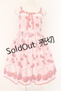 Angelic Pretty / Charming Cherryジャンパースカート  ピンク O-26-02-17-015-AP-OP-IG-OS