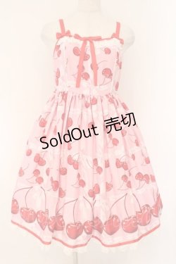 画像1: Angelic Pretty / Charming Cherryジャンパースカート  ピンク O-26-02-17-015-AP-OP-IG-OS