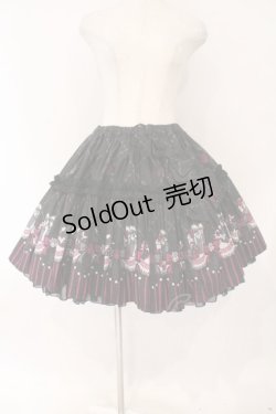 画像1: FRILL / プレゼントボックスプリントスカート  ブラック×濃ピンク O-26-02-17-016-HN-SK-IG-OS