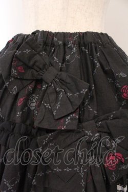 画像2: FRILL / プレゼントボックスプリントスカート  ブラック×濃ピンク O-26-02-17-016-HN-SK-IG-OS