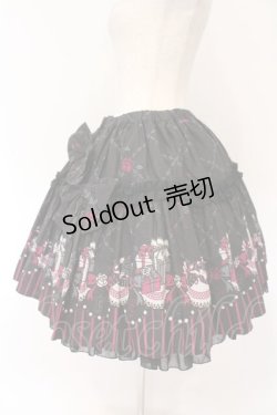 画像4: FRILL / プレゼントボックスプリントスカート  ブラック×濃ピンク O-26-02-17-016-HN-SK-IG-OS