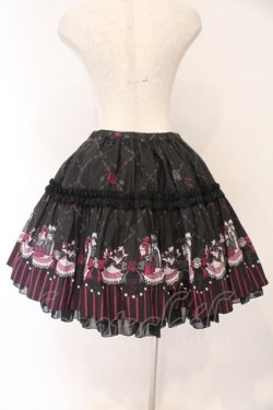 画像5: FRILL / プレゼントボックスプリントスカート  ブラック×濃ピンク O-26-02-17-016-HN-SK-IG-OS