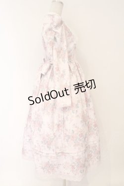 画像4: Chalmiere / クラシカルローズ柄ワンピース M ピンク O-26-02-17-017-0-OP-IG-OS