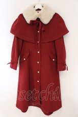 画像1: axes femme / ケープセットバッスルコート M アカ O-26-02-17-019-AX-CO-IG-ZTC014 (1)