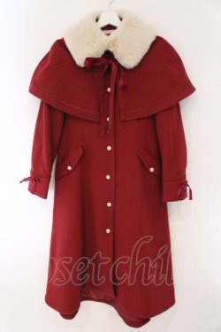 画像1: axes femme / ケープセットバッスルコート M アカ O-26-02-17-019-AX-CO-IG-OS