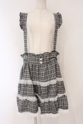 DearMyLove / レースチェックティアードサスペンダースカート 5L ブラックチェック O-26-02-17-003-0-SK-IG-OS
