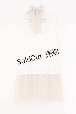 画像2: axes femme / タンクレイヤードトップス M オフ×ベージュ O-26-02-17-021-AX-TO-IG-OS