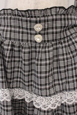 画像2: DearMyLove / レースチェックティアードサスペンダースカート 5L ブラックチェック O-26-02-17-003-0-SK-IG-OS